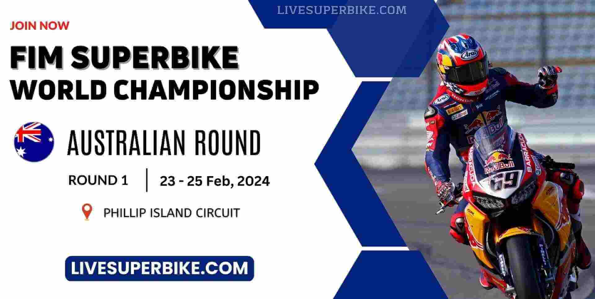 Live Superbike Yamaha Finance Australian Round Online Stream