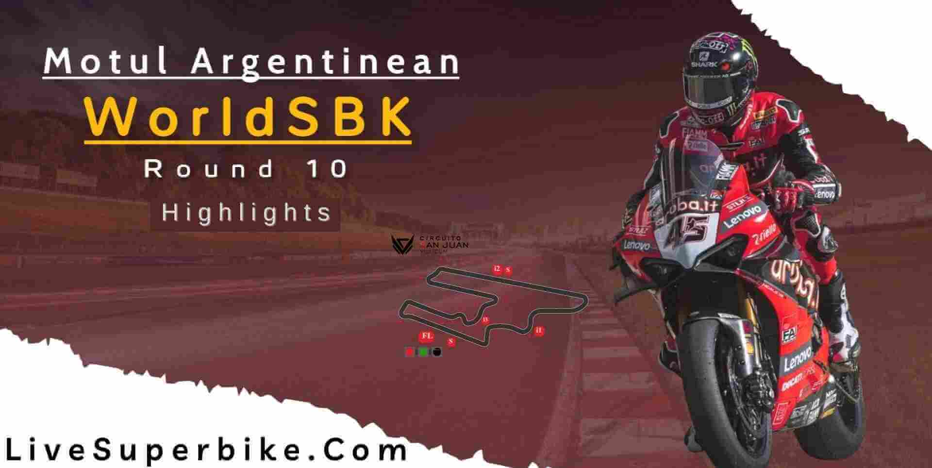 Argentinean Round WorldSBK Race 1 Highlights 2022